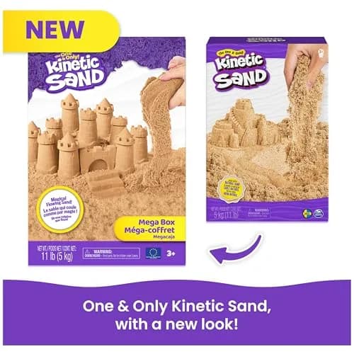 Kinetic Sand 5kg (11lb) Natural Brown Bulk Play Sand | Sensory Toy for Kids Ages 3+ thumbnail 6