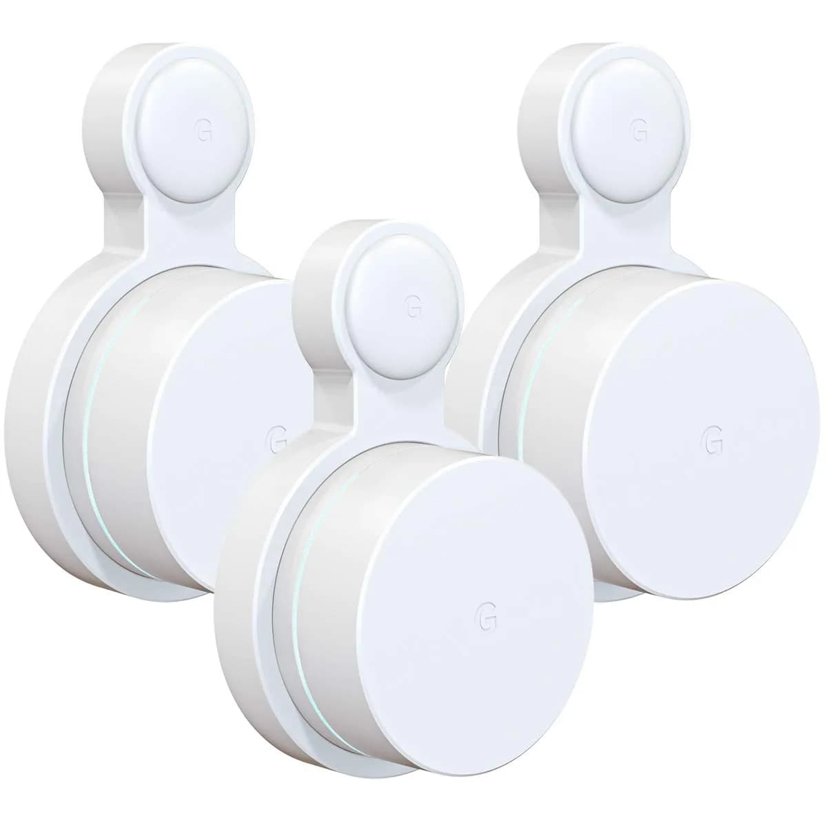 Pefecon 3 Pack Outlet Wall Mount for Google Wifi AC1200 (2020 Round Plug) | Cable Management & Space Saving - main product image