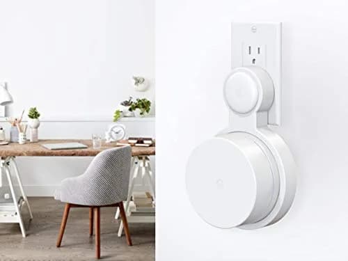 Pefecon 3 Pack Outlet Wall Mount for Google Wifi AC1200 (2020 Round Plug) | Cable Management & Space Saving thumbnail 2
