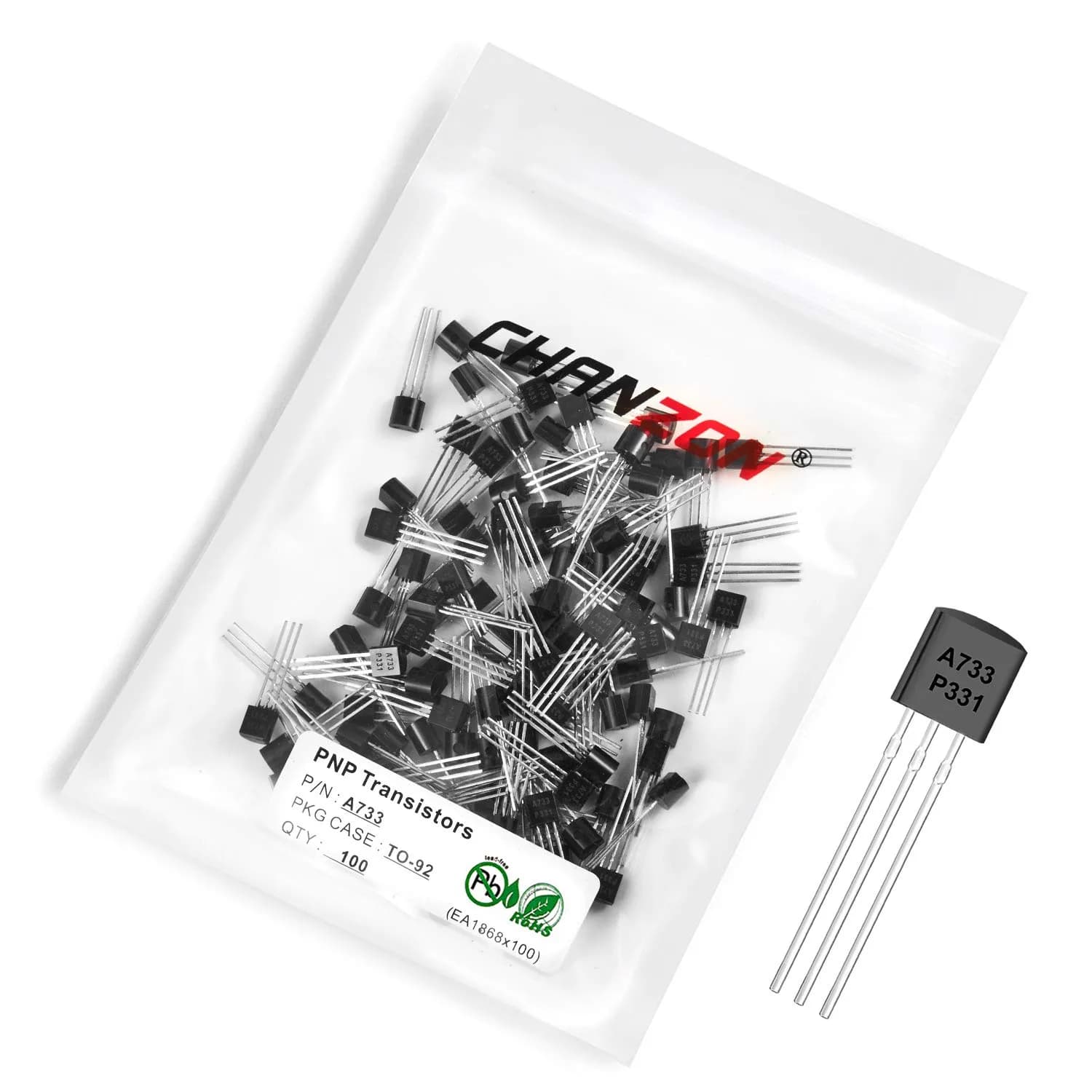 CHANZON TIP36C PNP Power BJT Bipolar Junction Transistor | High Gain, TO-247, 100V, 25A — A733