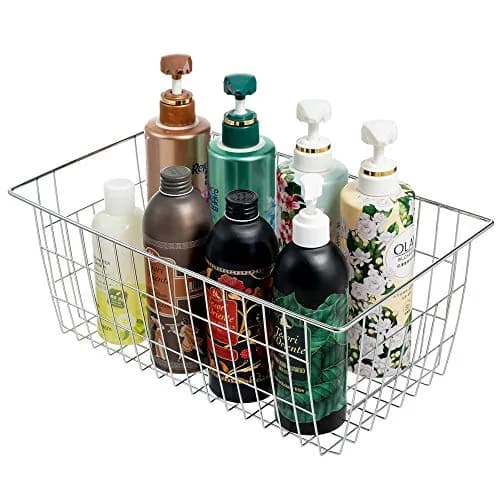 SANNO Large Wire Storage Baskets Set of 3 | Farmhouse Kitchen & Pantry Organizer thumbnail 5