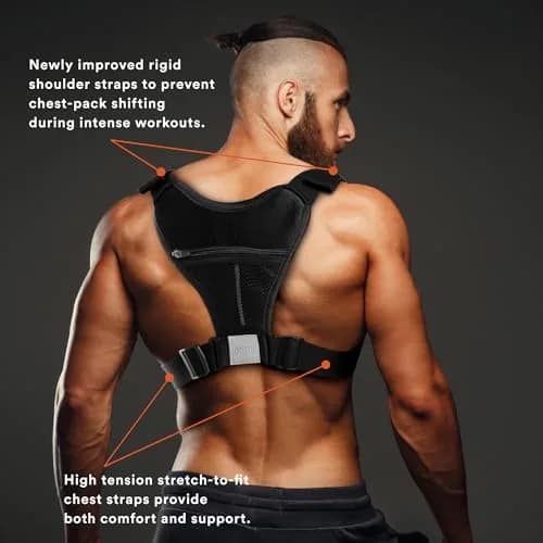 Fitdom Running Chest Pack for Men | Water-Resistant, Adjustable, Multiple Pockets thumbnail 4