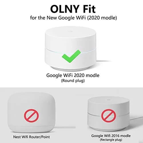Pefecon Outlet Wall Mount for Google Wifi (2020 Model) | White, 1 Pack thumbnail 4