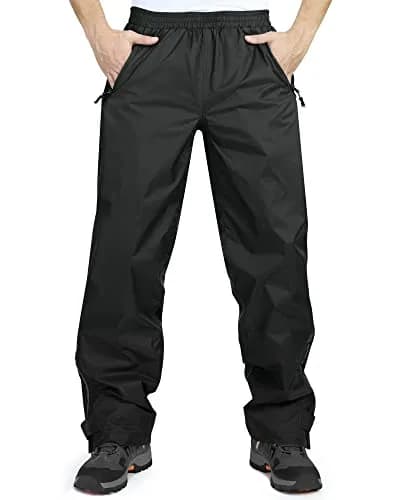 33,000ft Men's Rain Pants Waterproof Windproof Breathable Mesh Lining 36W x 30L | Outdoor Rain Gear thumbnail 1