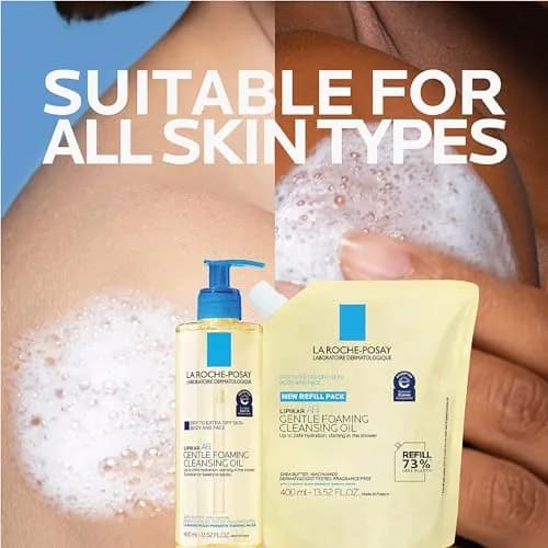La Roche-Posay Lipikar AP+ Gentle Foaming Cleansing Oil, Refill, 13.52oz | Hydrates & Soothes Sensitive Skin thumbnail 7
