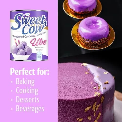 Jans Ube Condensed Milk 13.40 oz (379.9 g) Pack of 12 | Authentic Filipino Dessert Ingredient thumbnail 5