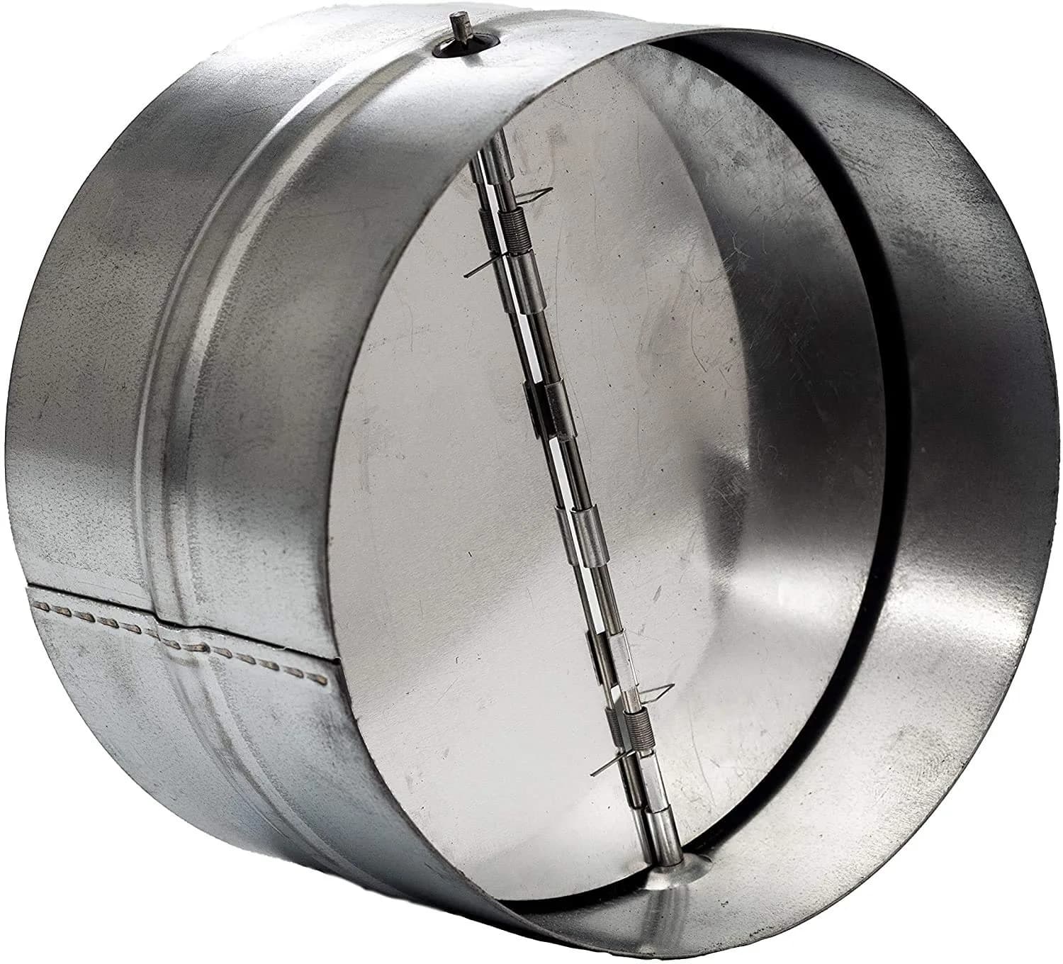 Vent Systems 10" Inch Backdraft Damper Galvanized Steel | One-Way Airflow Blocker for HVAC - main product image