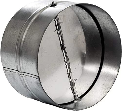 Vent Systems 10" Inch Backdraft Damper Galvanized Steel | One-Way Airflow Blocker for HVAC thumbnail 1
