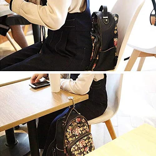 Bosketo Foldable Purse Hook 3 Pack Mandala Pattern | Keep Your Bag Safe and Clean thumbnail 6