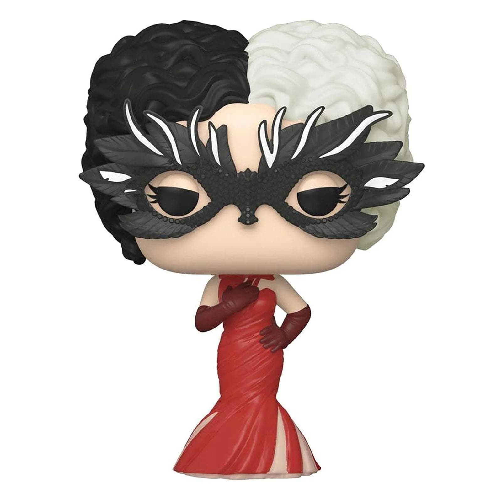 Funko Pop Disney Cruella De Vil in Red Dress Vinyl Figure 9.5 cm (3.75 inches) | Official Collectible Merchandise — Multicolor