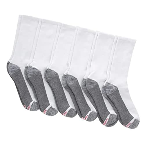 Hanes Men's Max Cushion Crew Socks 6-Pack | Reinforced Heel & Toe, Moisture-Wicking, Odor Control thumbnail 4
