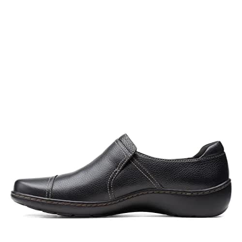 Clarks Women's Cora Poppy Loafer 12 | Slip-On Leather Comfort Shoe thumbnail 5