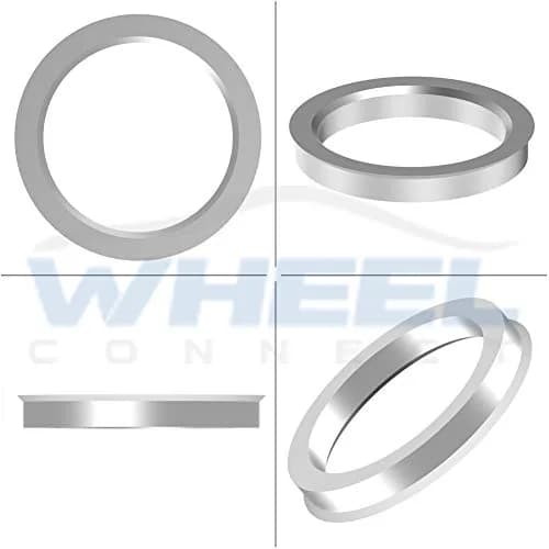 WHEEL CONNECT Hub Centric Rings, 66.6 to 57.1, Aluminium Alloy, Set of 4 | Fix Wheel Vibrations & Improve Fit thumbnail 2