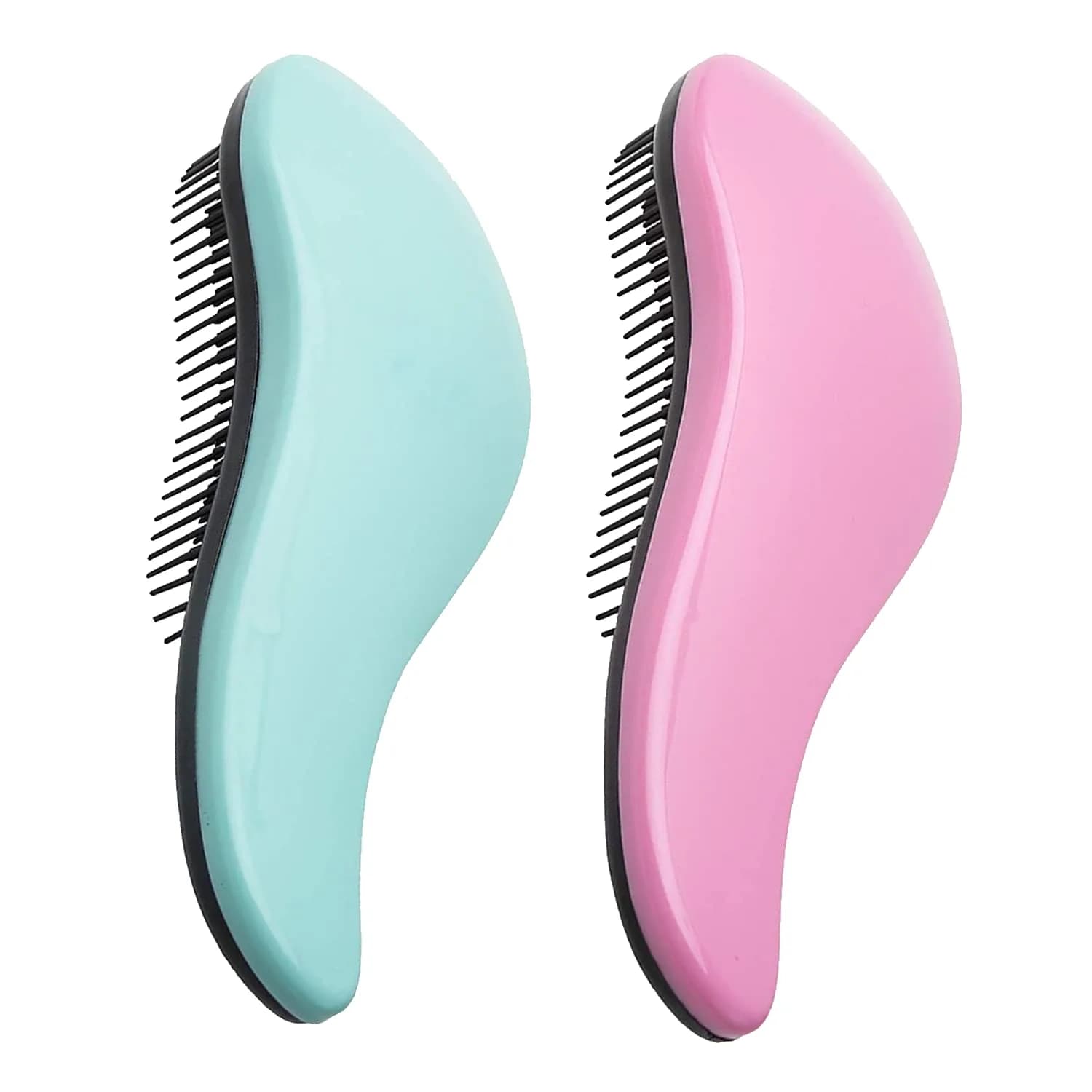 WYNK Detangling Hairbrush 2 Pack (Green & Pink) | Gentle Tangle Remover for Wet & Dry Hair - main product image