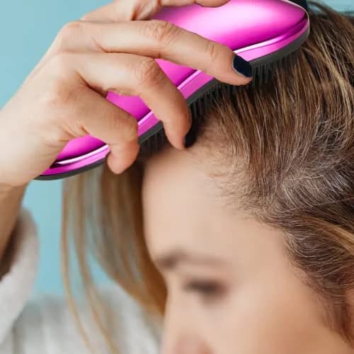 WYNK Detangling Hairbrush 2 Pack for Adults & Kids, Blue & Purple | Gentle Tangle Remover for Wet & Dry Hair thumbnail 6