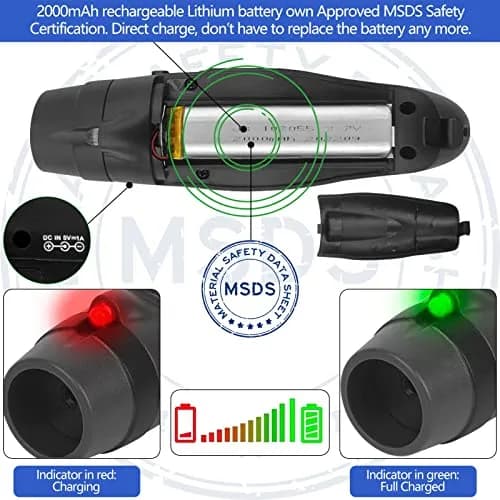 ZHT Electronic Whistle with USB Charging, 3-Tone 120dB Loud, Black | Referee & Coach Handheld thumbnail 2