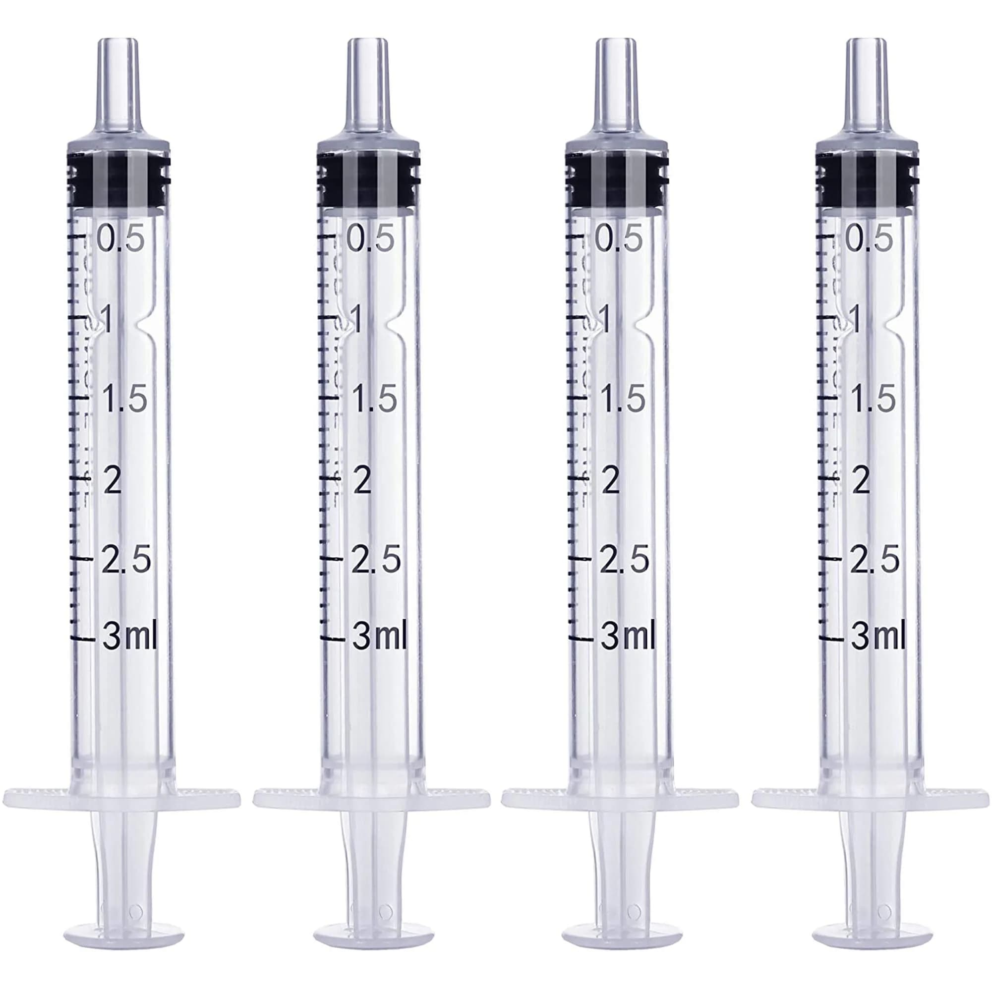 Ulove Prs 3ml Plastic Syringe 20-Pack | Individually Sealed for Precise Measurements