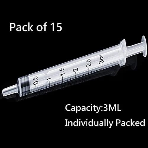 Ulove Prs 3ml Plastic Syringe 20-Pack | Individually Sealed for Precise Measurements thumbnail 3