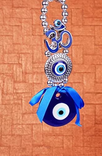 DT DECTONE Metal Om Design Evil Eye Hanging Ornament 22×4×2 cm | Feng Shui Protection Amulet thumbnail 8