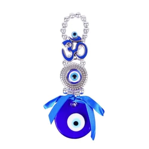 DT DECTONE Metal Om Design Evil Eye Hanging Ornament 22×4×2 cm | Feng Shui Protection Amulet thumbnail 9