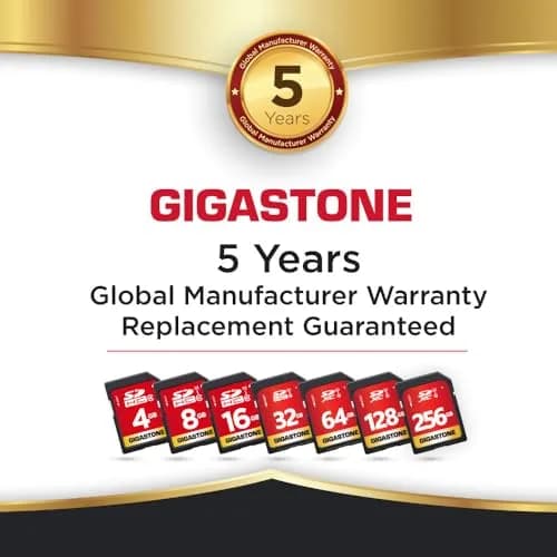 Gigastone 64GB SD Card 5-Pack UHS-I U1 Class 10 SDXC Memory Card 64GB (2.27 oz) | Full HD Video Olympus Digital Camera thumbnail 8