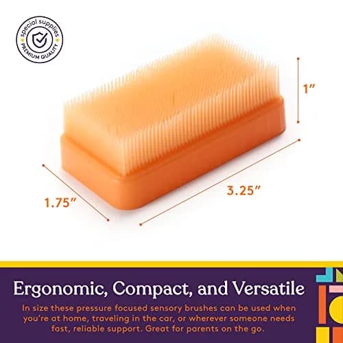 Special Supplies Sensory Therapy Brush 6-Pack | Calming Deep Pressure Stimulation for Kids & Adults thumbnail 4