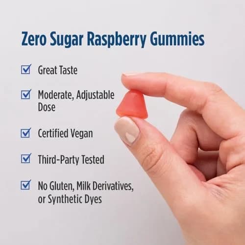 Nordic Naturals Melatonin Gummies 120 Count | Sugar-Free Raspberry Sleep Aid with Antioxidant Support thumbnail 4