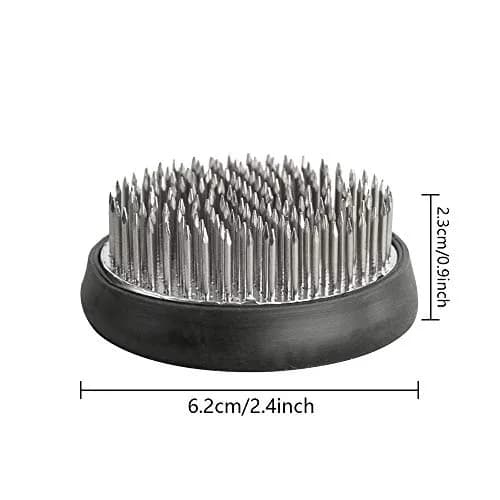 alladaga Stainless Steel Pin Frog Flower Arrangement Holder 6.1 cm (2.4 Inch) (2-Pack) | Sturdy Needles for Floral Crafts thumbnail 2