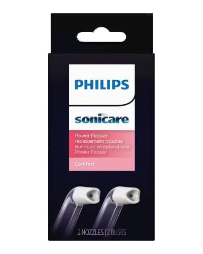 Philips Sonicare Comfort Tips F2 for Power Flosser 2 Count (Pack of 1) | Gentle on Gums thumbnail 1