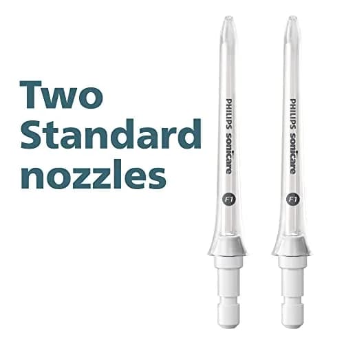 Philips Sonicare Power Flosser Standard Nozzles (F1), 2-Pack, White | Single Stream Water Cleaning thumbnail 6