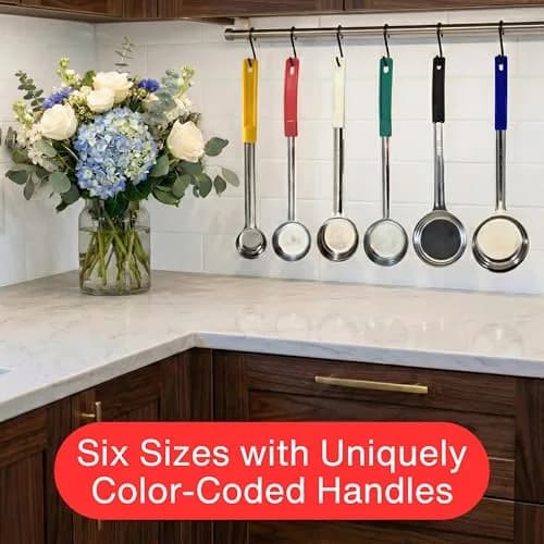 Habanerofire 2 oz Solid Stainless Steel Portion Control Ladle Spoodle - Pack of 2 | Commercial Grade for Soups & Sauces thumbnail 5