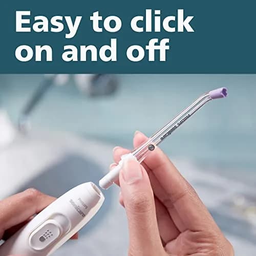 Philips Sonicare Power Flosser Quad Stream Tips (F3) 2pk White | 4 Wide Streams for Deep Clean thumbnail 3