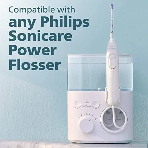 Philips Sonicare Power Flosser Quad Stream Tips (F3) 2pk White | 4 Wide Streams for Deep Clean thumbnail 4