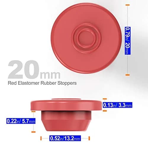 Biomed Solutions Self Healing Injection Ports 20mm Red | Reusable, Lab & Mushroom Use thumbnail 3