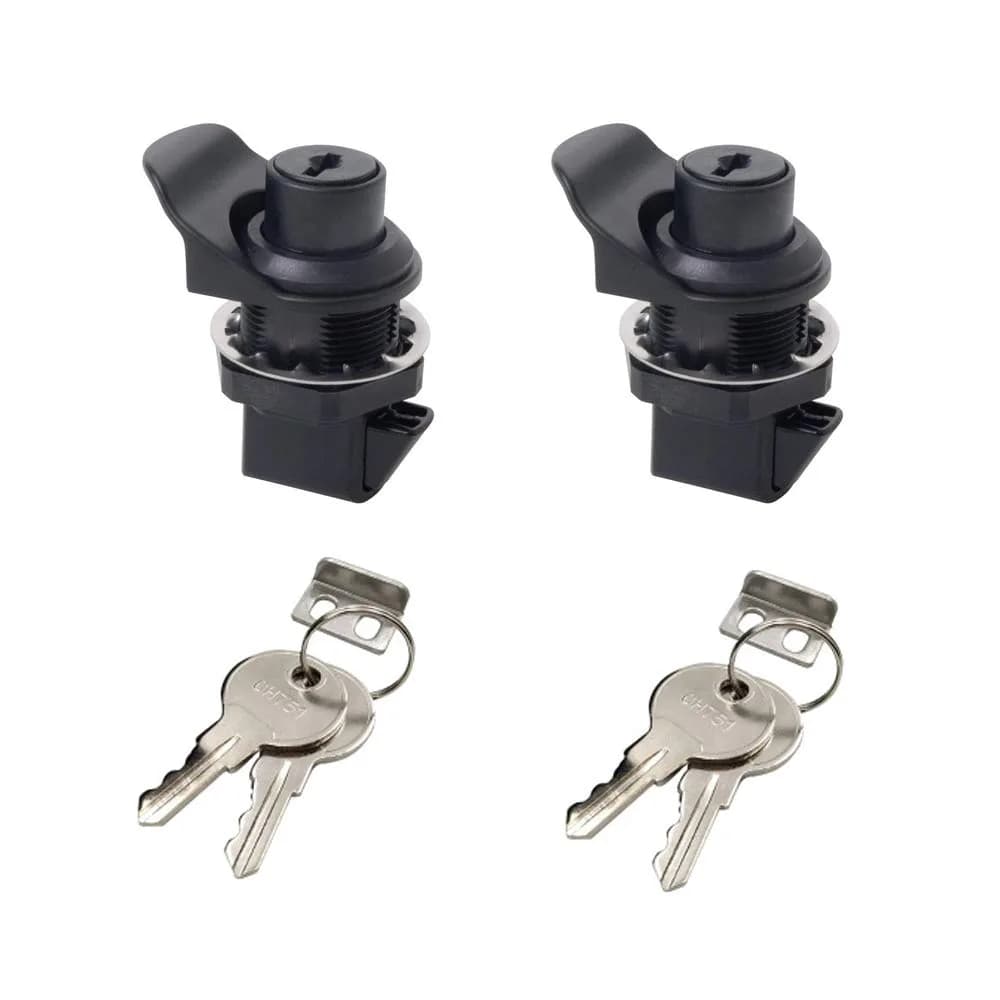HOWDIA 2Pcs Push Button Lock Glove Box Latch Replacement | Corrosion-Resistant, Easy Install, Versatile for Marine & Vehicle Use - main product image