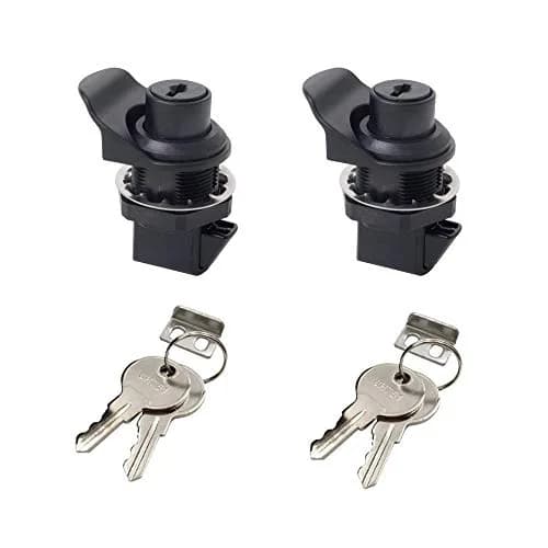 HOWDIA 2Pcs Push Button Lock Glove Box Latch Replacement | Corrosion-Resistant, Easy Install, Versatile for Marine & Vehicle Use thumbnail 1