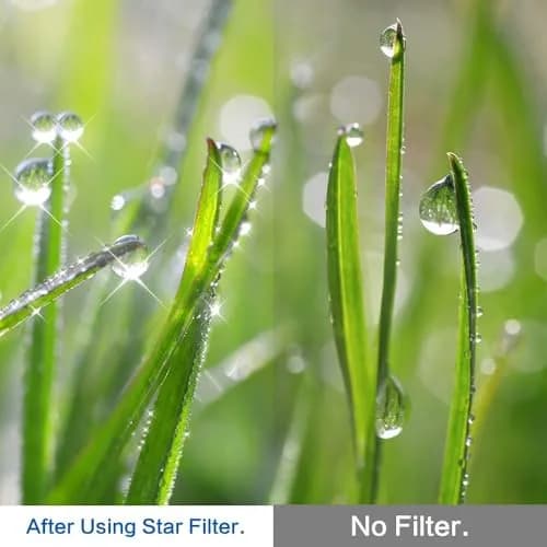Sedremm 55mm Star Filter Kit 4 Pieces (4, 6, 8, 12 Points) with Lens Cap & Pouch | Multi-Coated Optics Glass thumbnail 2