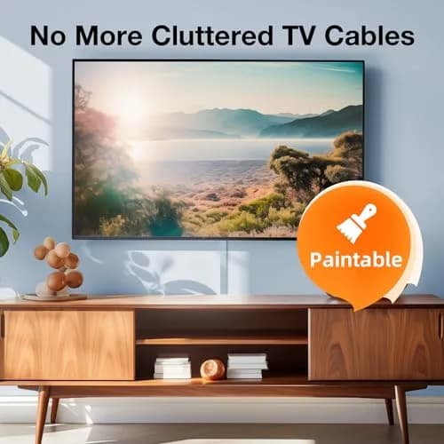 Delamu Grey Cord Hider, 157in Wall Cable Raceway for 2-3 Wires | Flammability Safe, Easy Install thumbnail 7