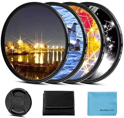 Sedremm 49mm Star Filter Set | 4/6/8/12 Points Night Photography Effect with Centre Pinch Cap thumbnail 1