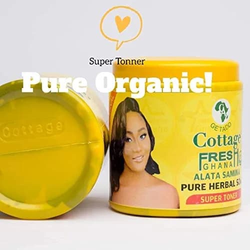 Cottage Fresh Alata Samina African Black Soap 550g (19.4oz) | Pure Organic Herbal Soap for All Skin Types thumbnail 2