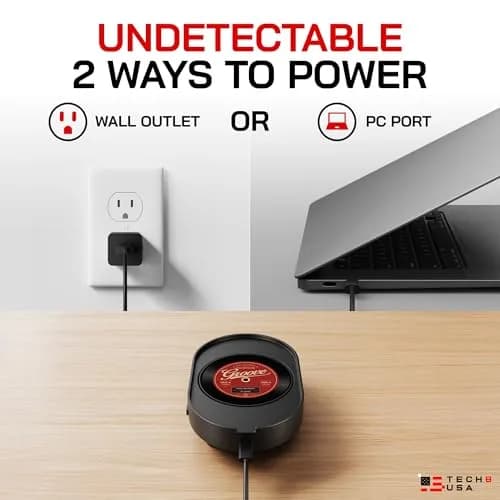 TECH8 USA Mega Disc Mouse Mover Jiggler with Timer, Undetectable USB Device | Keeps Computer Active thumbnail 7