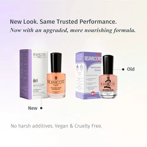 Duri Rejuvacote 2 Balanced Repair Nail Growth Base and Top Coat, 0.45 Fl Oz (Pack of 3) | Strengthens & Repairs Fragile Nails thumbnail 4