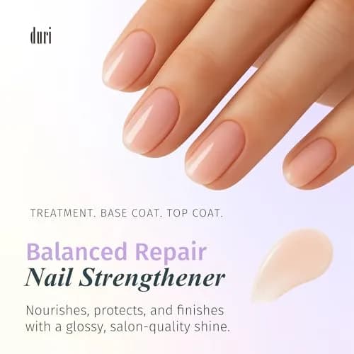 Duri Rejuvacote 2 Balanced Repair Nail Growth Base and Top Coat, 0.45 Fl Oz (Pack of 3) | Strengthens & Repairs Fragile Nails thumbnail 3