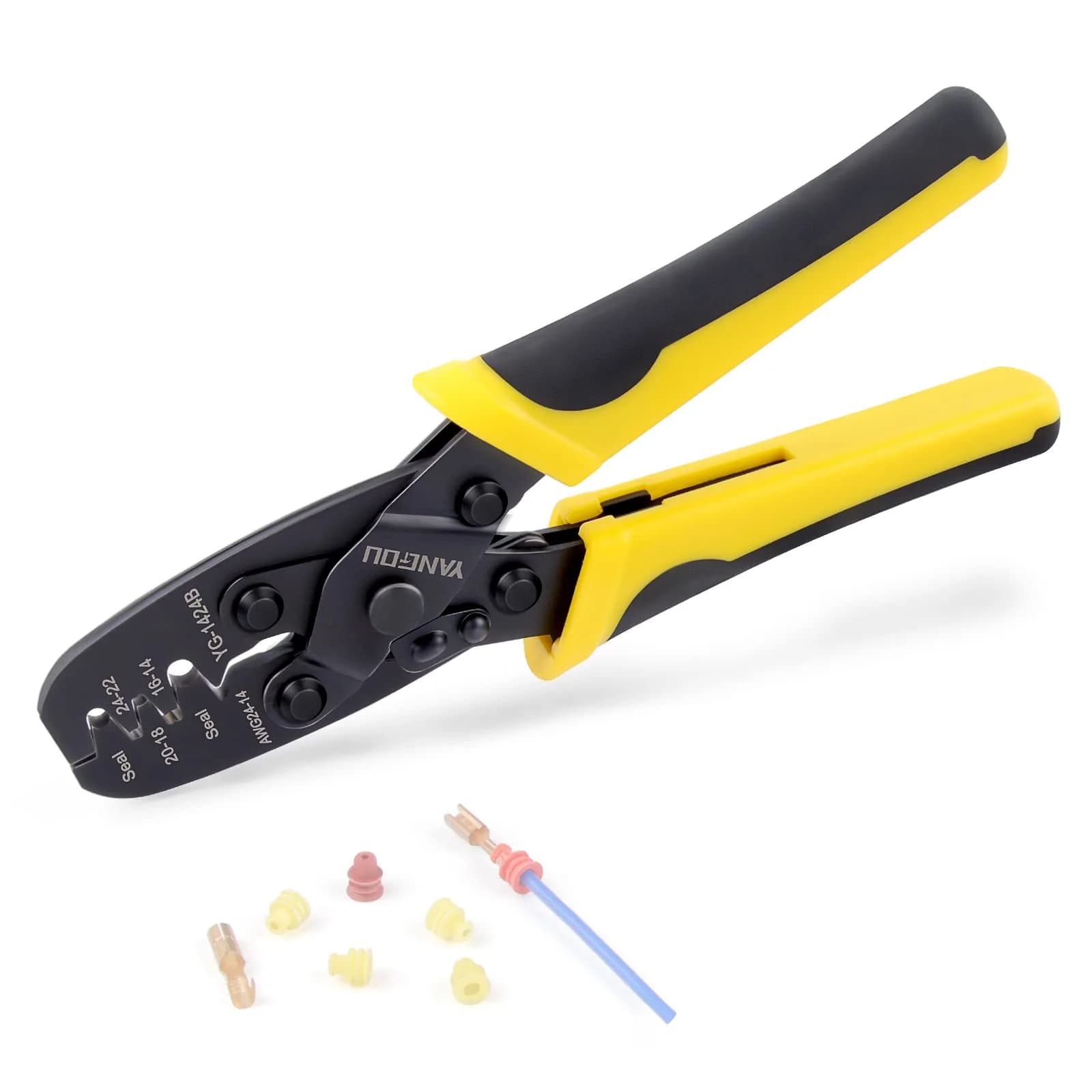 Yangoutool Molex Crimp Tool Versatile for Automotive & Computer Use 24-14 AWG — 1424B
