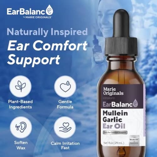Marie Originals Mullein Garlic Ear Oil Drops 1 Fl Oz | Herbal Ear Care Routine Support thumbnail 8