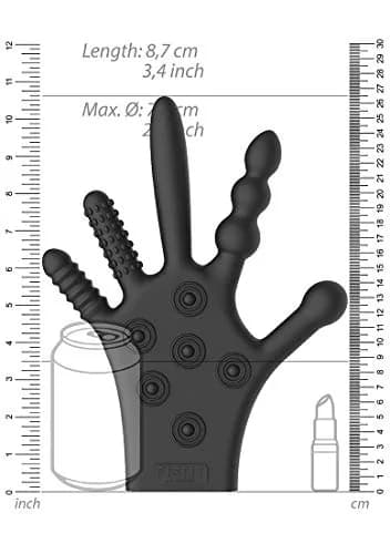 FISTIT Shots Fist It Stimulation Glove Black | Sensory & Vaginal Anal Pleasure (100 words) thumbnail 4
