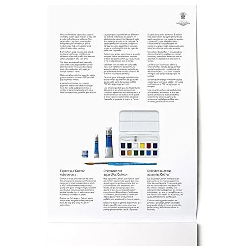 Winsor & Newton Watercolor Paper Pad 11" x 14" Natural White | Cold Press, 12 Sheets thumbnail 2
