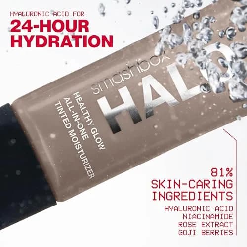 Smashbox Halo Healthy Glow Tinted Moisturizer SPF 25 Fair | 40ml (1.4 Fl Oz) | 24-Hour Hydration & Dewy Finish thumbnail 3