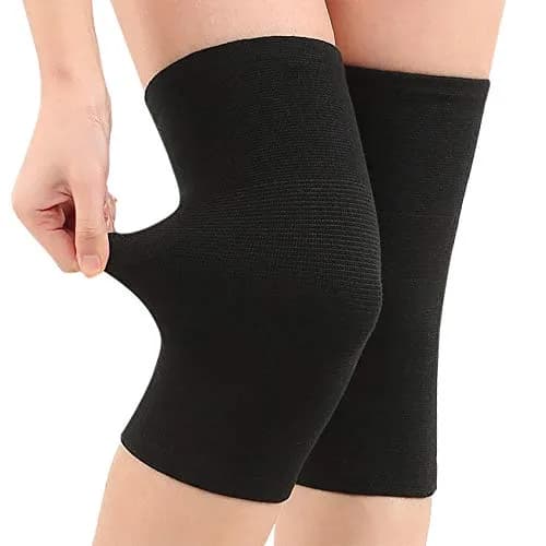 JUMISEE Cotton Knee Sleeves for Knee Support | Circulation & Pain Relief, Breathable Sport Compression (Small) thumbnail 1