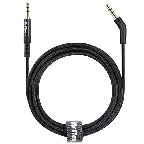 Mr Rex Nylon Braided 2.5mm to 3.5mm Audio Aux Cable 1.5m (5ft) | Superior Sound Quality for Bose, JBL, AKG Headphones thumbnail 1